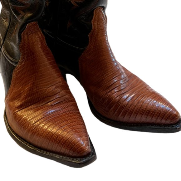 Vintage Rockabilly Tony Lama Lizard Boots - Picture 3 of 3